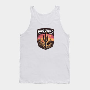 Saguaro National Park Cactus Arizona Sunset Tank Top